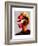 Pouting Girl With Hair Clip-Enrico Varrasso-Framed Art Print