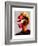 Pouting Girl With Hair Clip-Enrico Varrasso-Framed Art Print