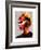 Pouting Girl With Hair Clip-Enrico Varrasso-Framed Art Print