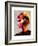 Pouting Girl With Hair Clip-Enrico Varrasso-Framed Art Print