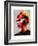 Pouting Girl With Hair Clip-Enrico Varrasso-Framed Premium Giclee Print