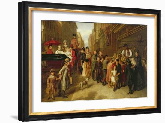 Poverty and Wealth, 1888-William Powell Frith-Framed Giclee Print