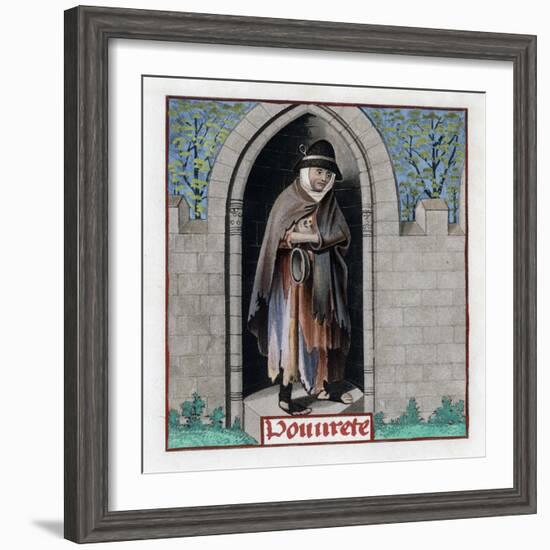 Poverty, C1480-Henry Shaw-Framed Giclee Print