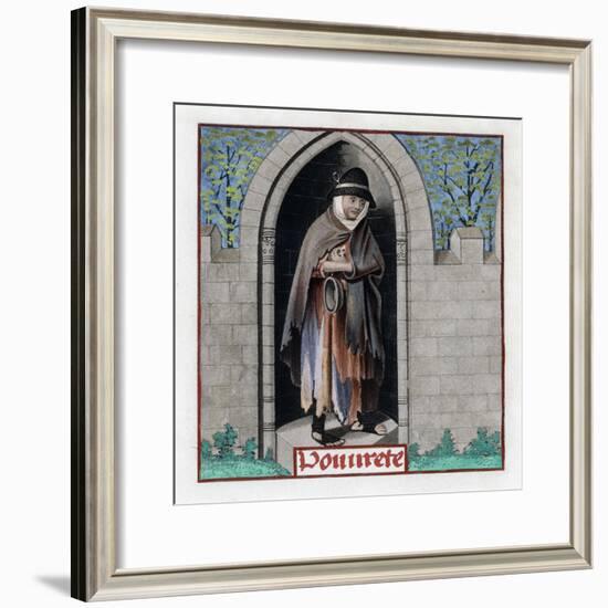 Poverty, C1480-Henry Shaw-Framed Giclee Print