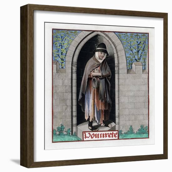 Poverty, C1480-Henry Shaw-Framed Giclee Print