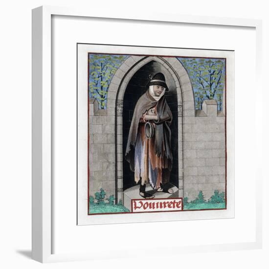 Poverty, C1480-Henry Shaw-Framed Giclee Print