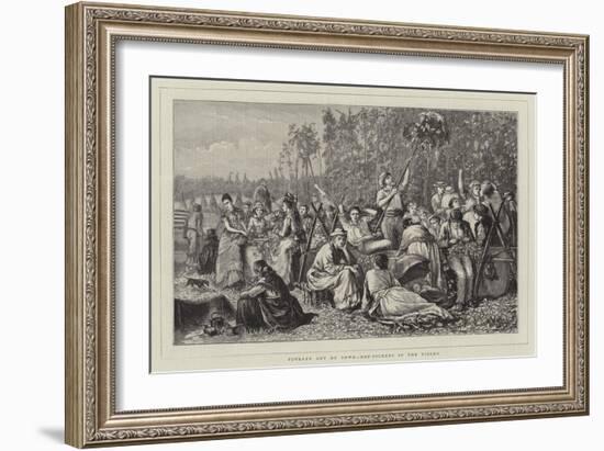 Poverty Out of Town, Hop-Pickers in the Fields-Matthew White Ridley-Framed Giclee Print