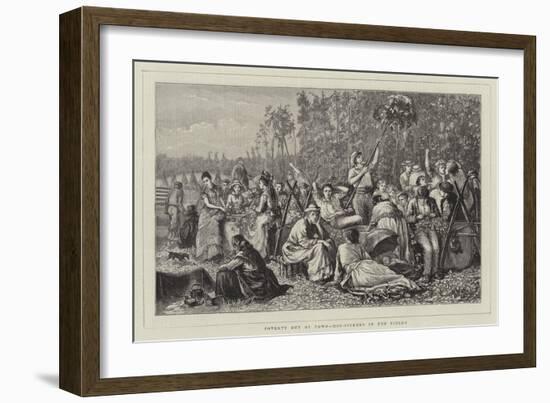 Poverty Out of Town, Hop-Pickers in the Fields-Matthew White Ridley-Framed Giclee Print