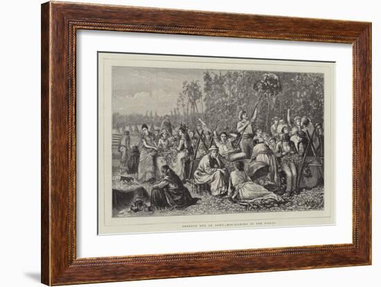 Poverty Out of Town, Hop-Pickers in the Fields-Matthew White Ridley-Framed Giclee Print