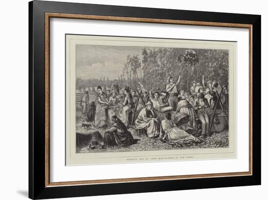 Poverty Out of Town, Hop-Pickers in the Fields-Matthew White Ridley-Framed Giclee Print