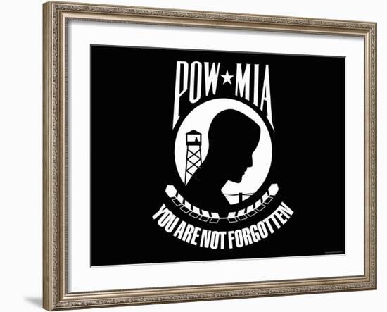 Pow-Mia Flag-Stocktrek Images-Framed Photographic Print