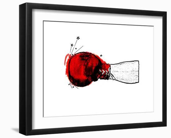 Pow-Alex Cherry-Framed Art Print