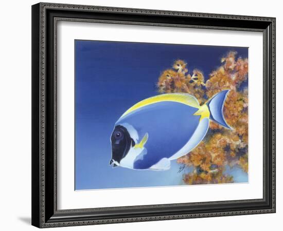 Powder Blue Tang-Durwood Coffey-Framed Giclee Print