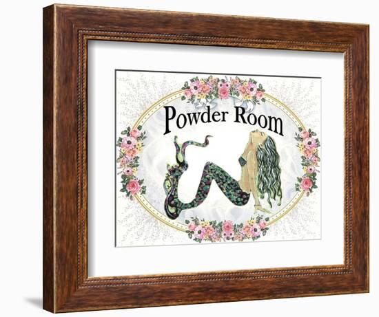 Powder Room Lovely Mermaid-sylvia pimental-Framed Art Print