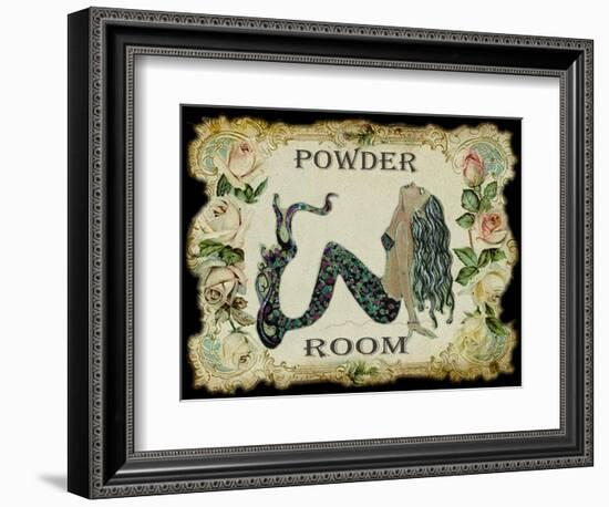 Powder Room Mermaid-sylvia pimental-Framed Premium Giclee Print