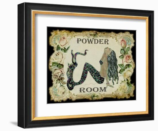 Powder Room Mermaid-sylvia pimental-Framed Premium Giclee Print