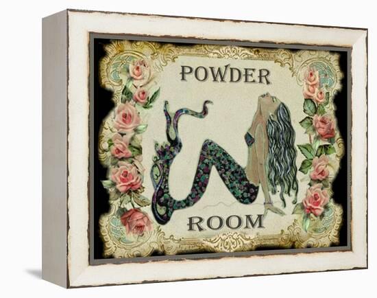 Powder Room Mermaid-sylvia pimental-Framed Stretched Canvas