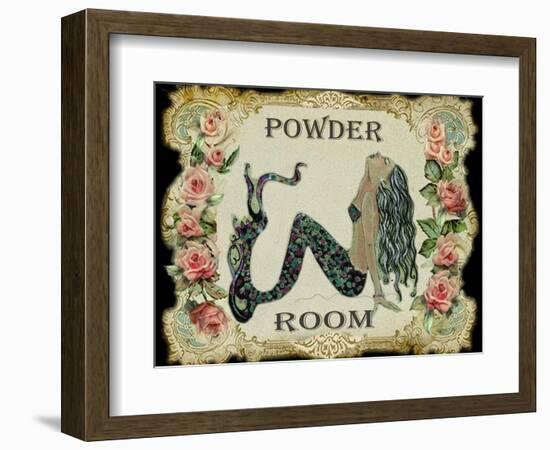 Powder Room Mermaid-sylvia pimental-Framed Premium Giclee Print