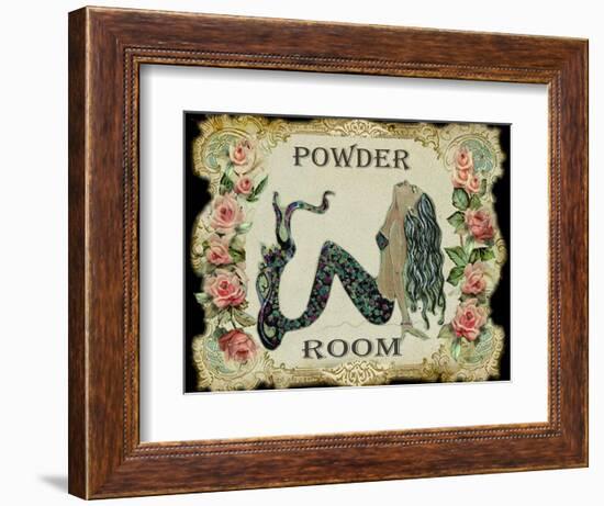 Powder Room Mermaid-sylvia pimental-Framed Premium Giclee Print