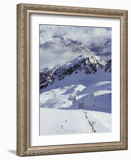 Powder Skiing at Whistler Mountain Resort-Christian Kober-Framed Photographic Print