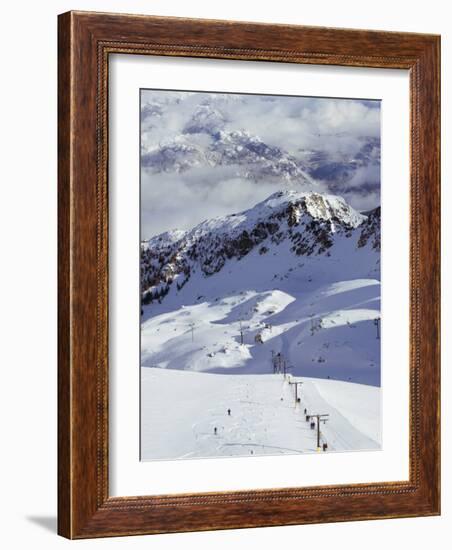 Powder Skiing at Whistler Mountain Resort-Christian Kober-Framed Photographic Print