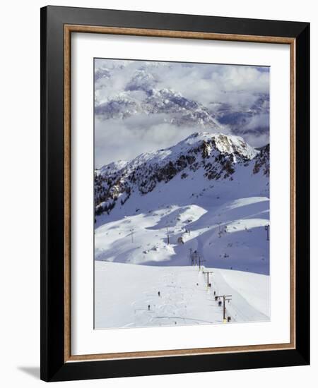 Powder Skiing at Whistler Mountain Resort-Christian Kober-Framed Photographic Print