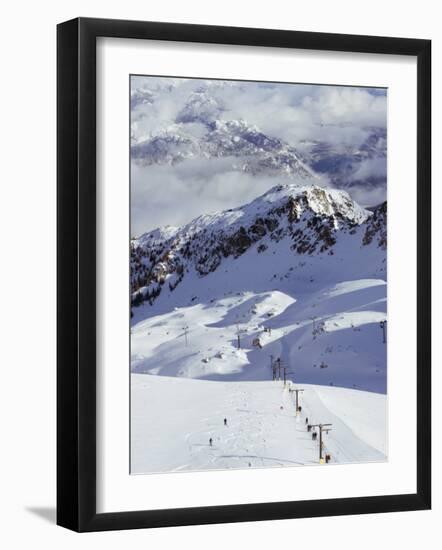 Powder Skiing at Whistler Mountain Resort-Christian Kober-Framed Photographic Print