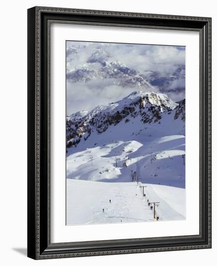 Powder Skiing at Whistler Mountain Resort-Christian Kober-Framed Photographic Print