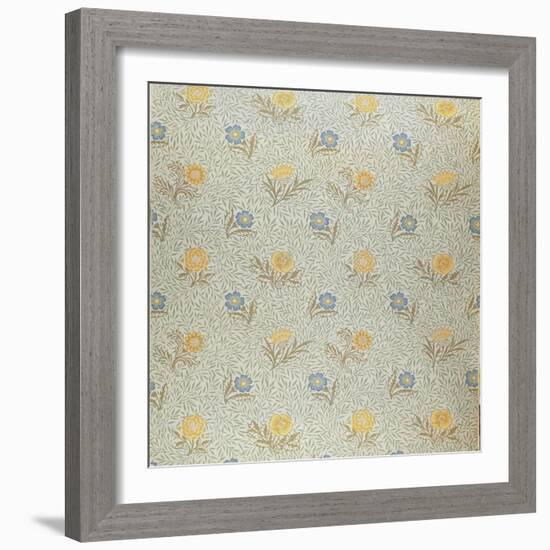 Powdered' Design-William Morris-Framed Giclee Print