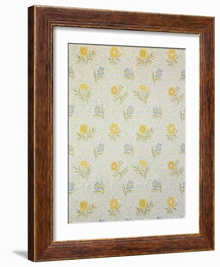 Powdered Wallpaper Design, 1874-William Morris-Framed Giclee Print