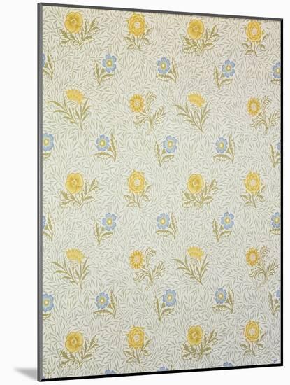 Powdered Wallpaper Design, 1874-William Morris-Mounted Giclee Print