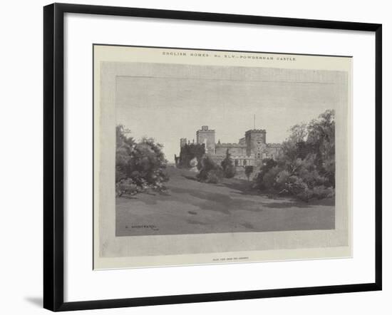 Powderham Castle-Charles Auguste Loye-Framed Giclee Print