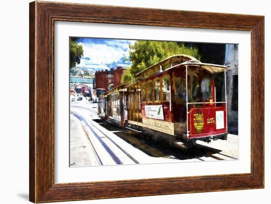 Powell and Market Cable Car-Philippe Hugonnard-Framed Giclee Print