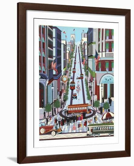 Powell Street Cable Car-Nicky Watanabe-Framed Limited Edition