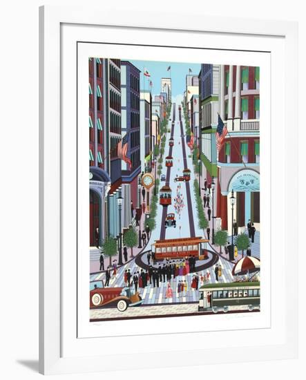 Powell Street Cable Car-Nicky Watanabe-Framed Limited Edition