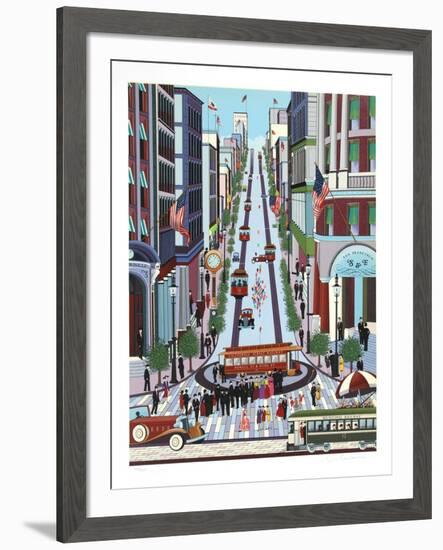 Powell Street Cable Car-Nicky Watanabe-Framed Limited Edition