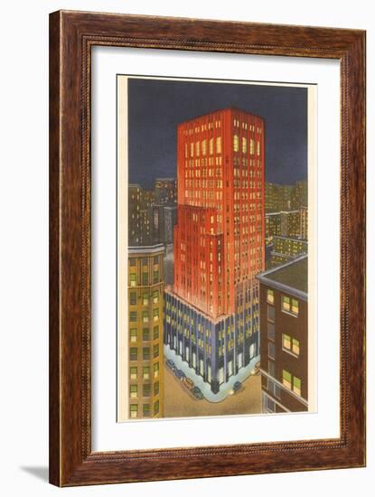 Power and Light Company, Dallas, Texas-null-Framed Art Print