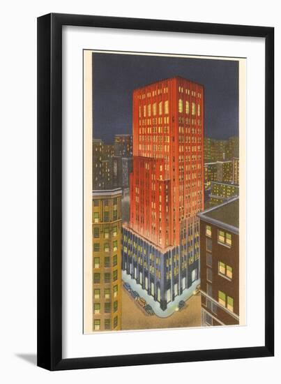 Power and Light Company, Dallas, Texas-null-Framed Art Print