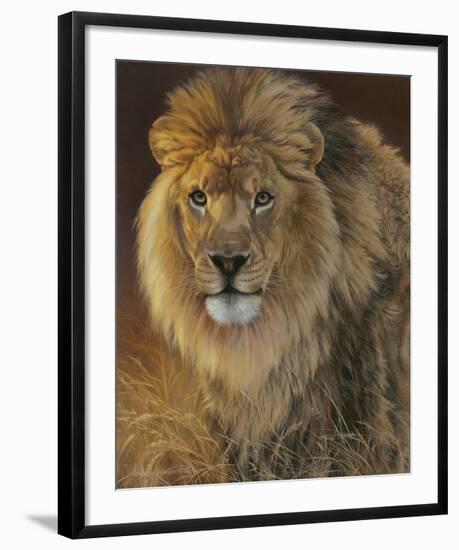 Power and Presence - African Lion-Joni Johnson-godsy-Framed Art Print