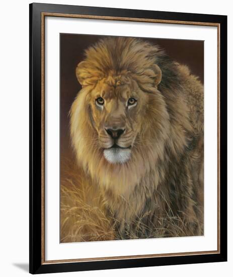 Power and Presence - African Lion-Joni Johnson-godsy-Framed Art Print