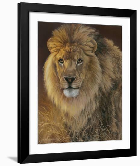 Power and Presence - African Lion-Joni Johnson-godsy-Framed Art Print