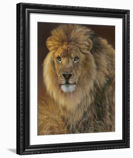 Power and Presence - African Lion-Joni Johnson-godsy-Framed Art Print