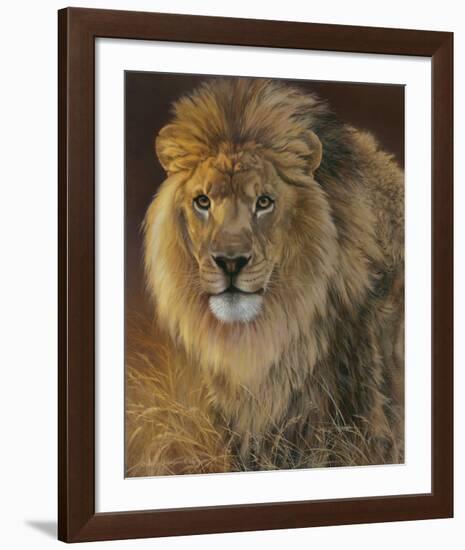 Power and Presence - African Lion-Joni Johnson-godsy-Framed Art Print