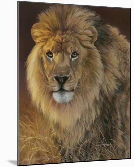 Power and Presence - African Lion-Joni Johnson-godsy-Mounted Art Print