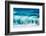 Power Blur-Slow shutter speed of a powerful Hawaiian surf-Mark A Johnson-Framed Photographic Print