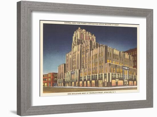 Power Company Building, Syracuse-null-Framed Art Print