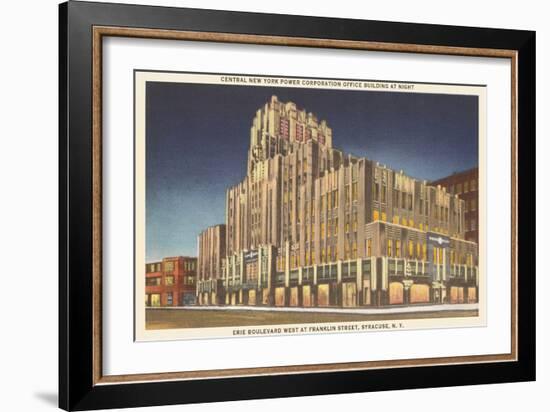 Power Company Building, Syracuse-null-Framed Art Print