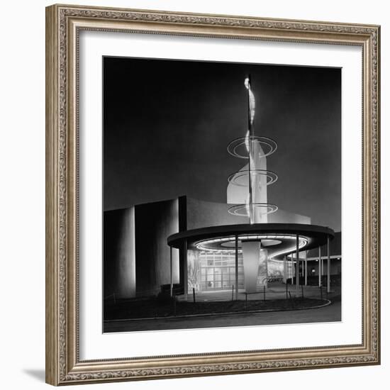 Power Distribution Building at the 1939 World's Fair-null-Framed Photographic Print