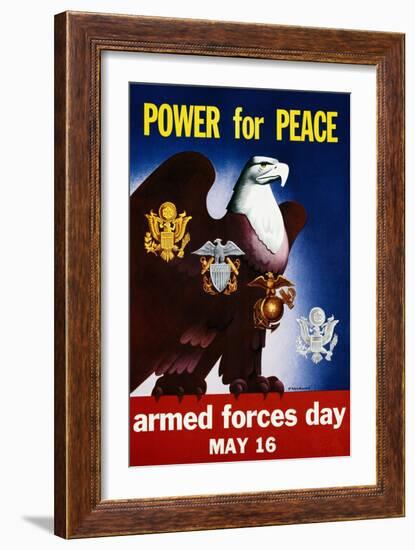 Power for Peace Poster-P. Wollman-Framed Giclee Print