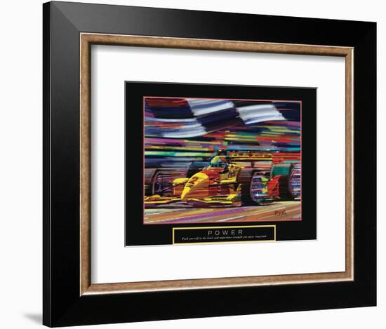 Power: Formula 1-Bill Hall-Framed Art Print